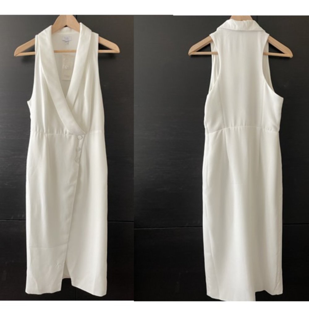 💕HOST PICK💕Tobi Backless Suit Trench Midi Wrap Style Blazer Dress - Medium New